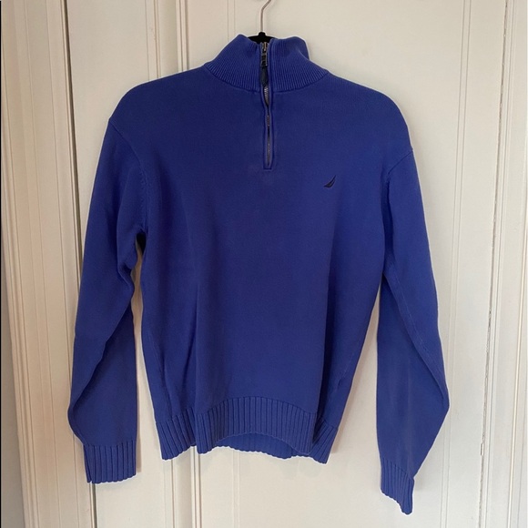 Nautica Blue Quarter Zip - Picture 1 of 9